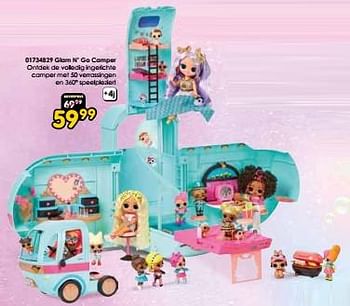 Promoties Glam n’ go camper - MGA Entertainment - Geldig van 16/03/2024 tot 14/04/2024 bij ToyChamp
