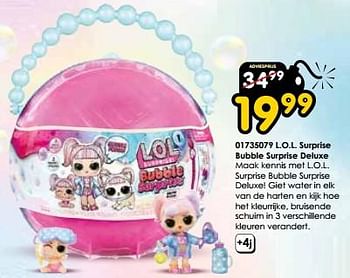 Promoties L.o.l. surprise bubble surprise deluxe - MGA Entertainment - Geldig van 16/03/2024 tot 14/04/2024 bij ToyChamp