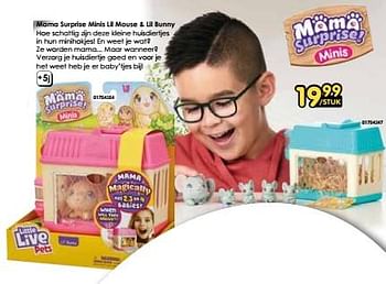 Promoties Mama surprise minis lil mouse + lil bunny - Moose - Geldig van 16/03/2024 tot 14/04/2024 bij ToyChamp
