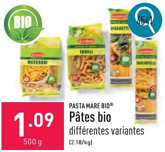 Promotions Pâtes bio - Pasta Mare - Valide de 02/04/2024 à 05/04/2024 chez Aldi