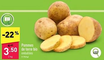 Promotions Pommes de terre bio - Produit maison - Aldi - Valide de 02/04/2024 à 05/04/2024 chez Aldi