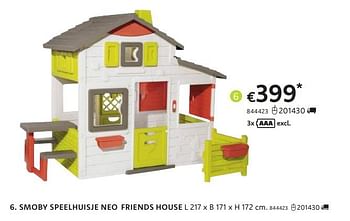 Promoties Smoby speelhuisje neo friends house - Smoby - Geldig van 21/03/2024 tot 07/04/2024 bij Dreamland