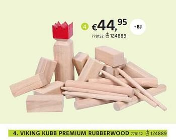 Promoties Viking kubb premium rubberwood - Huismerk - Dreamland - Geldig van 21/03/2024 tot 07/04/2024 bij Dreamland