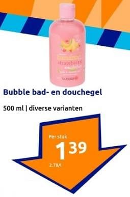 Promotions Bubble bad en douchegel - Produit Maison - Action - Valide de 27/03/2024 à 02/04/2024 chez Action