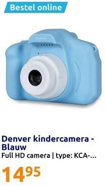 Promoties Denver kindercamera blauw - Denver - Geldig van 27/03/2024 tot 02/04/2024 bij Action