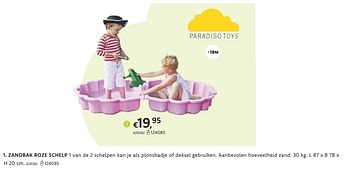 Promotions Zandbak roze schelp - Paradiso Toys - Valide de 21/03/2024 à 07/04/2024 chez Dreamland