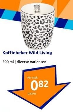 Promotions Koffiebeker wild living - Produit Maison - Action - Valide de 27/03/2024 à 02/04/2024 chez Action