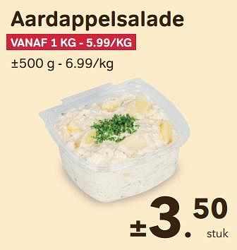 Promoties Aardappelsalade - Huismerk - Buurtslagers - Geldig van 27/03/2024 tot 25/04/2024 bij Buurtslagers