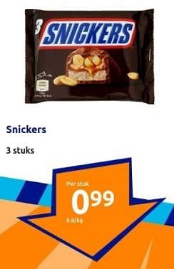 Promoties Snickers - Snickers - Geldig van 27/03/2024 tot 02/04/2024 bij Action