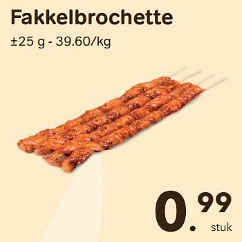 Promoties Fakkelbrochette - Huismerk - Buurtslagers - Geldig van 27/03/2024 tot 25/04/2024 bij Buurtslagers