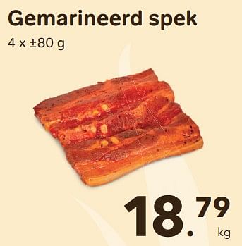 Promotions Gemarineerd spek - Huismerk - Buurtslagers - Valide de 27/03/2024 à 25/04/2024 chez Buurtslagers