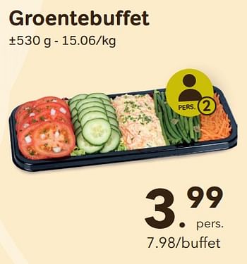 Promotions Groentebuffet - Huismerk - Buurtslagers - Valide de 27/03/2024 à 25/04/2024 chez Buurtslagers