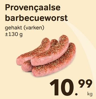 Promotions Provençaalse barbecueworst - Huismerk - Buurtslagers - Valide de 27/03/2024 à 25/04/2024 chez Buurtslagers