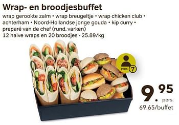 Promotions Wrap- en broodjesbuffet - Huismerk - Buurtslagers - Valide de 27/03/2024 à 25/04/2024 chez Buurtslagers