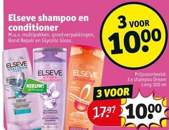 Promoties Shampoo dream long - L'Oreal Paris - Geldig van 25/03/2024 tot 07/04/2024 bij Kruidvat