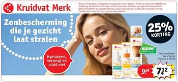 Promoties Face serum vitamin c spf30 - Huismerk - Kruidvat - Geldig van 25/03/2024 tot 07/04/2024 bij Kruidvat