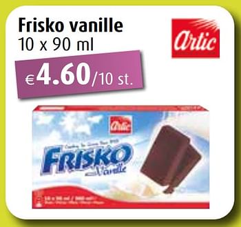 Promotions Frisko vanille - Artic  - Valide de 25/03/2024 à 01/06/2024 chez Aronde