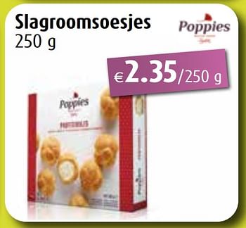 Promotions Slagroomsoesjes - Poppies - Valide de 25/03/2024 à 01/06/2024 chez Aronde