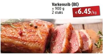 Promoties Varkensrib - Huismerk - Aronde - Geldig van 25/03/2024 tot 01/06/2024 bij Aronde