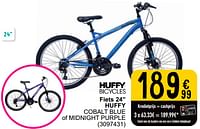 Promoties Fiets 24`` huffy cobalt blue of midnight purple - Huffy Bicycles - Geldig van 26/03/2024 tot 30/06/2024 bij Cora
