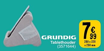 Promotions Grundig tablethouder - Grundig - Valide de 26/03/2024 à 30/06/2024 chez Cora