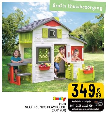 Promoties Huis neo friends playhouse - Smoby - Geldig van 26/03/2024 tot 30/06/2024 bij Cora
