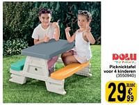 Picknicktafel voor 4 kinderen-Dolu