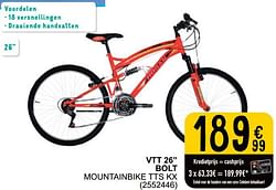 Vtt 26`` bolt mountainbike tts kx