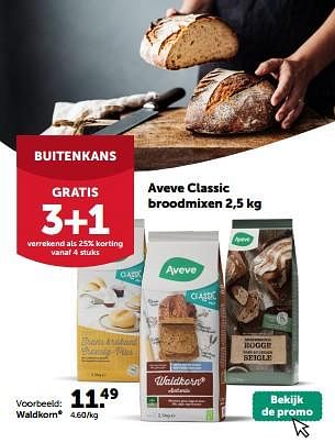 Promoties Aveve classic broodmixen waldkorn - Huismerk - Aveve - Geldig van 27/03/2024 tot 07/04/2024 bij Aveve