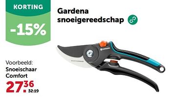 Promoties Snoeischaar comfort - Gardena - Geldig van 27/03/2024 tot 07/04/2024 bij Aveve