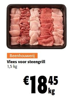 Promoties Vlees voor steengrill - Huismerk - Colruyt - Geldig van 27/03/2024 tot 09/04/2024 bij Colruyt