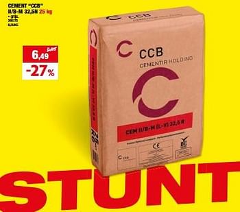 Promotions Cement ccb ii-b-m 32,5n - Produit maison - Hubo  - Valide de 27/03/2024 à 07/04/2024 chez Hubo
