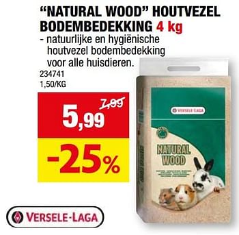 Promoties Natural wood houtvezel bodembedekking - Versele-Laga - Geldig van 27/03/2024 tot 07/04/2024 bij Hubo