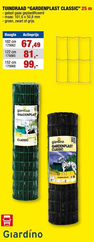 Promoties Tuindraad gardenplast classic - Giardino - Geldig van 27/03/2024 tot 07/04/2024 bij Hubo