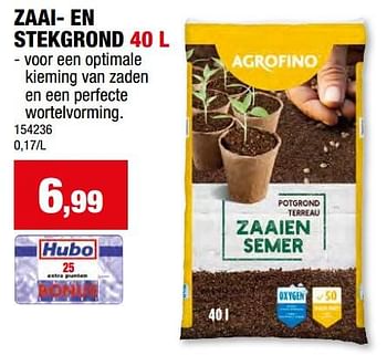 Promoties Zaai en stekgrond - Agrofino - Geldig van 27/03/2024 tot 07/04/2024 bij Hubo