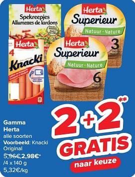 Promotions Knacki - Herta - Valide de 27/03/2024 à 08/04/2024 chez Carrefour