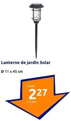 Promotions Lanterne de jardin solar - Solar - Valide de 27/03/2024 à 02/04/2024 chez Action