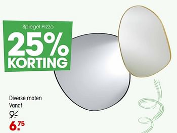 Promoties Spiegel pizzo - Huismerk - Kwantum - Geldig van 25/03/2024 tot 07/04/2024 bij Kwantum