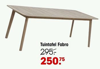 Promoties Tuintafel fabro - Huismerk - Kwantum - Geldig van 25/03/2024 tot 07/04/2024 bij Kwantum
