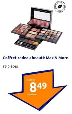 Promotions Coffret cadeau beauté max + more - Max&More - Valide de 27/03/2024 à 02/04/2024 chez Action