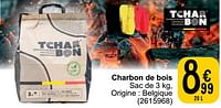 Promotions Charbon de bois - Tcharbon - Valide de 26/03/2024 à 30/06/2024 chez Cora