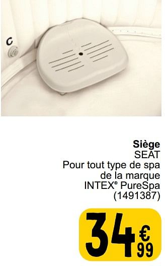 Promoties Siège seat - Intex - Geldig van 26/03/2024 tot 30/06/2024 bij Cora
