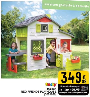 Promoties Maison neo friends playhouse - Smoby - Geldig van 26/03/2024 tot 30/06/2024 bij Cora