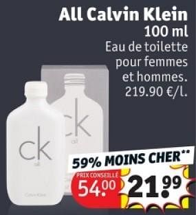 Promotions All calvin klein - Calvin Klein - Valide de 25/03/2024 à 07/04/2024 chez Kruidvat