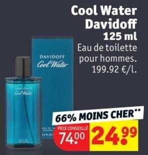 Promoties Cool water davidoff - Davidoff - Geldig van 25/03/2024 tot 07/04/2024 bij Kruidvat