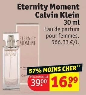 Promotions Eternity moment calvin klein - Calvin Klein - Valide de 25/03/2024 à 07/04/2024 chez Kruidvat