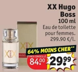 Promotions Xx hugo boss - Hugo Boss - Valide de 25/03/2024 à 07/04/2024 chez Kruidvat