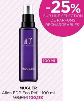 Promoties Mugler alien edp eco refill - Mugler - Geldig van 01/04/2024 tot 07/04/2024 bij ICI PARIS XL