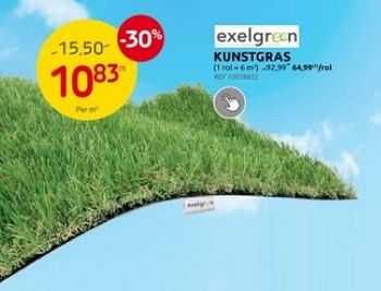 Promoties Kunstgras - Exelgreen - Geldig van 27/03/2024 tot 08/04/2024 bij Brico