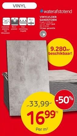 Promoties Vinylvloer sandstorm - Huismerk - Brico - Geldig van 27/03/2024 tot 08/04/2024 bij Brico